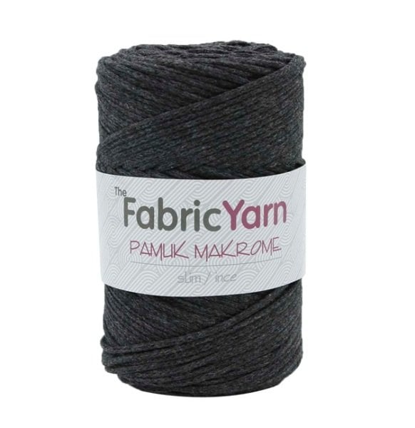 ANTRASİT PAMUK MAKROME İNCE İP