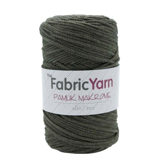 HAKİ PAMUK MAKROME İNCE İP