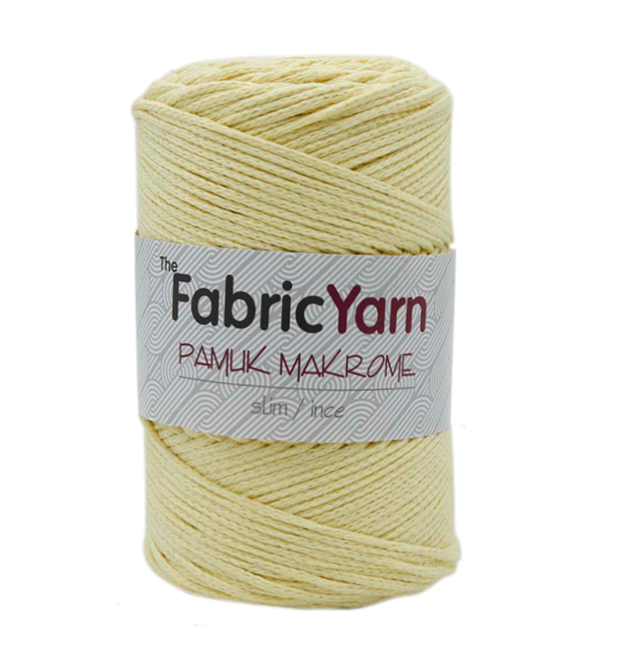 SOFT SARI PAMUK MAKROME İNCE İP