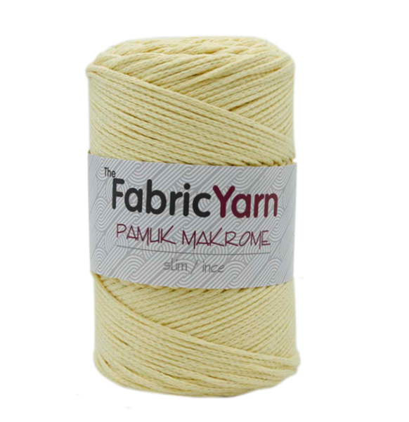 SOFT SARI PAMUK MAKROME İNCE İP