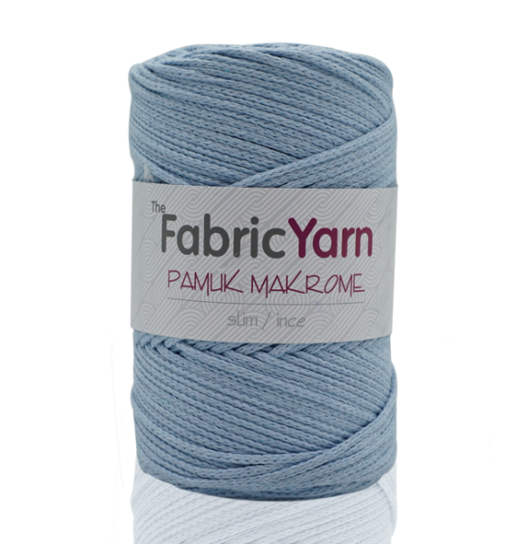 SOFT MAVİ PAMUK MAKROME İNCE İP