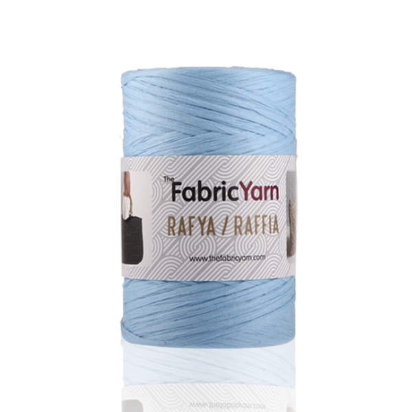 Bebe mavi Rafya İp Doğal Kağıt Rafya 225 mt./ 150 gr. Supla Çanta Şapka Dekoratif ürünler