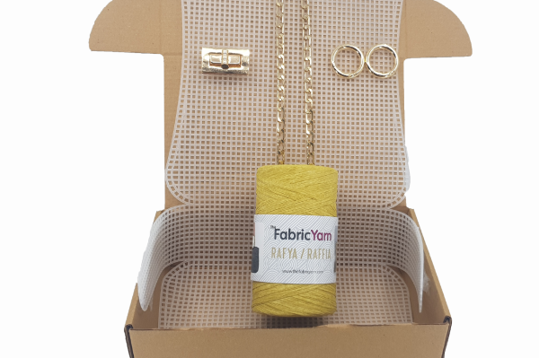 Altın Büyük Kanvas Çanta