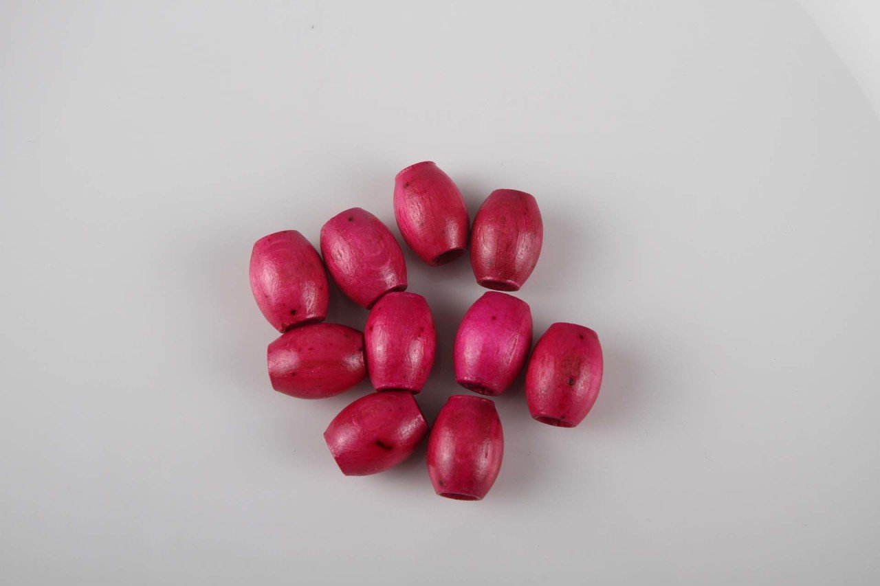 Fuşya Ahşap Boncuk