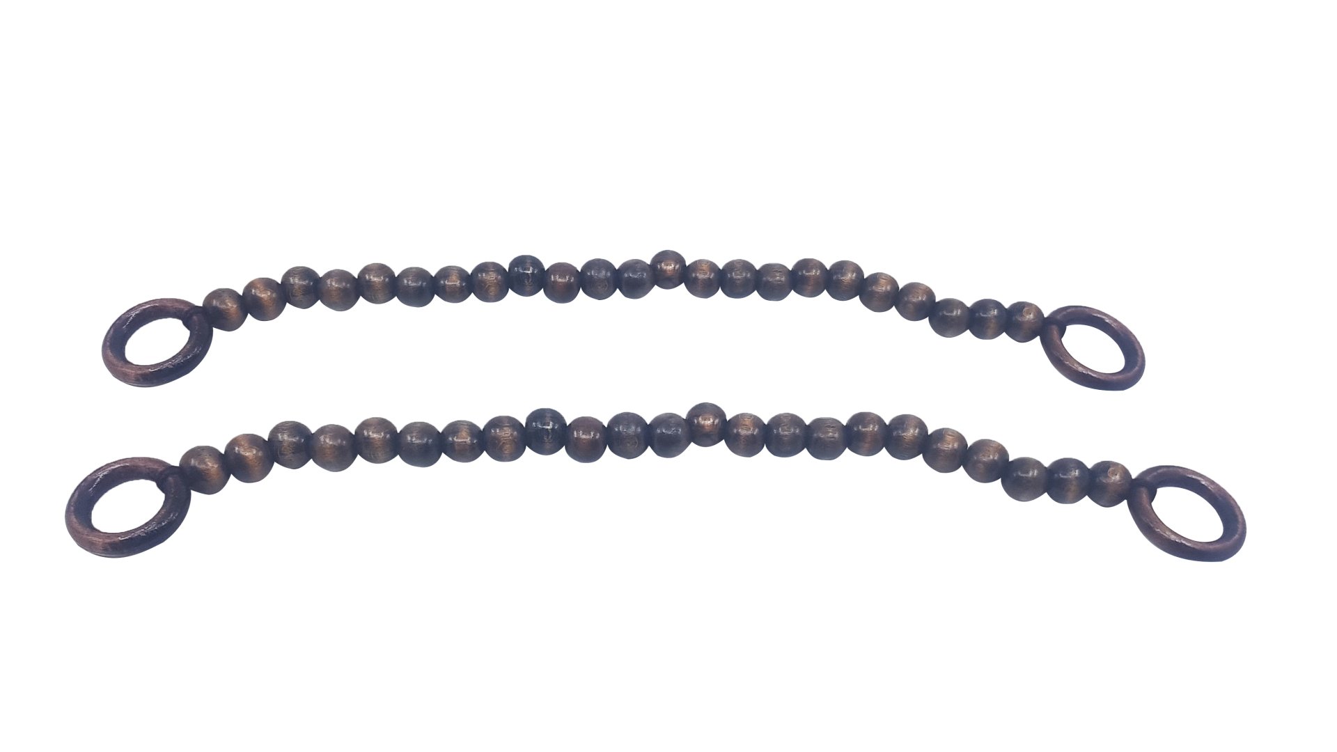 İpli Boncuklu Koyu Vizon 45 cm (Çift)