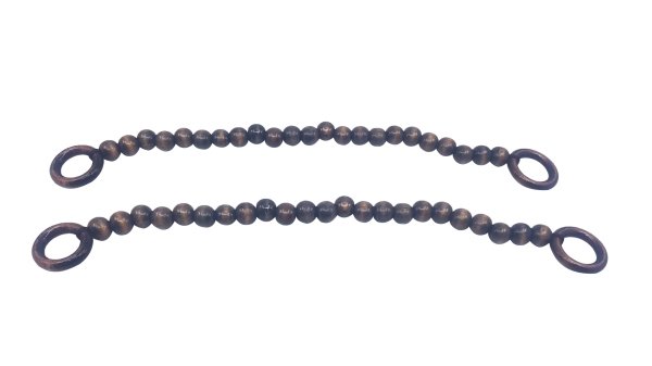 İpli Boncuklu Koyu Vizon 45 cm (Çift)