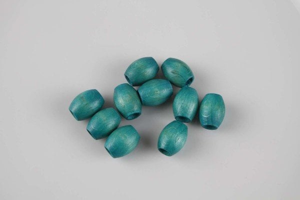 Petrol Yeşil Ahşap Boncuk