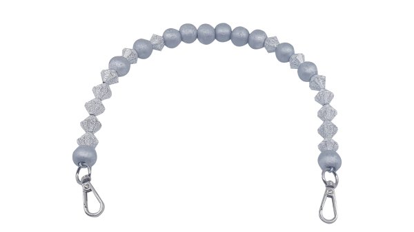 Telli Piramit Boncuk Gümüş 45 cm (Tek)