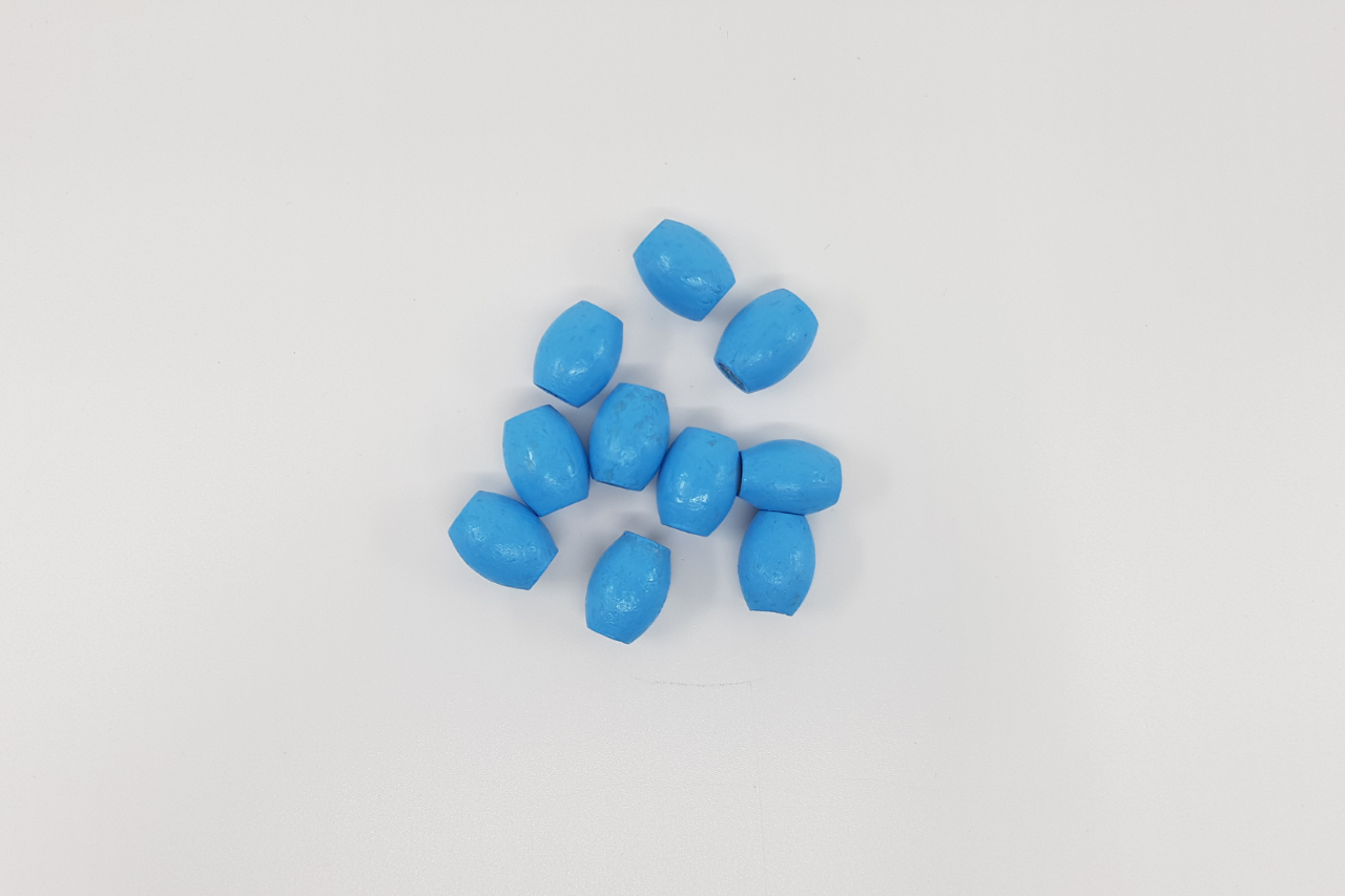 Bodrum Mavi Ahşap Boncuk