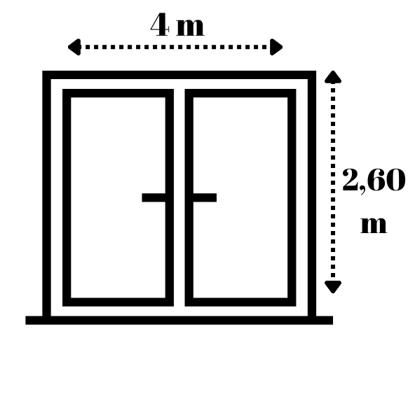 İnce Çizgili Modern Tül Perde / 4x2.60 metre - Tam Boy / Ekru