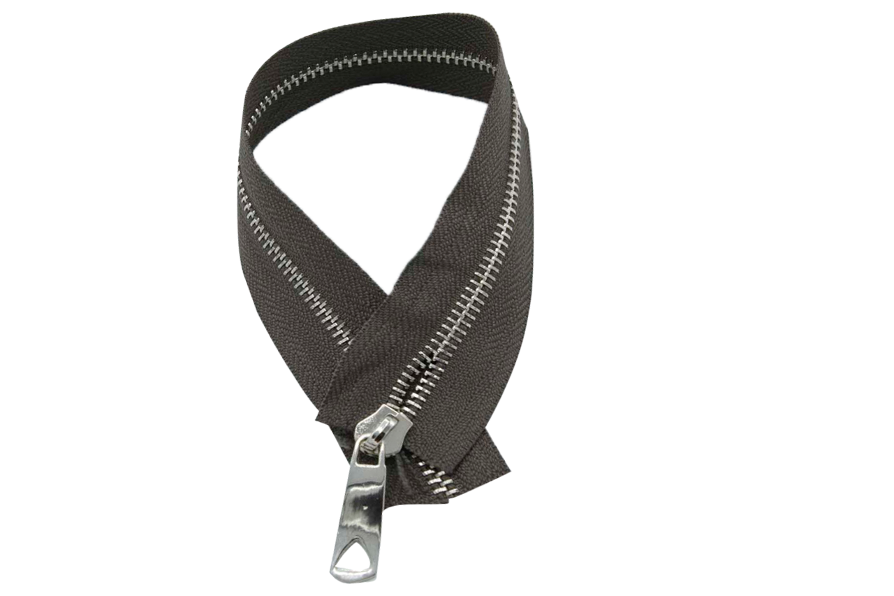 KOYU VİZON FERMUAR GÜMÜŞ 30 CM