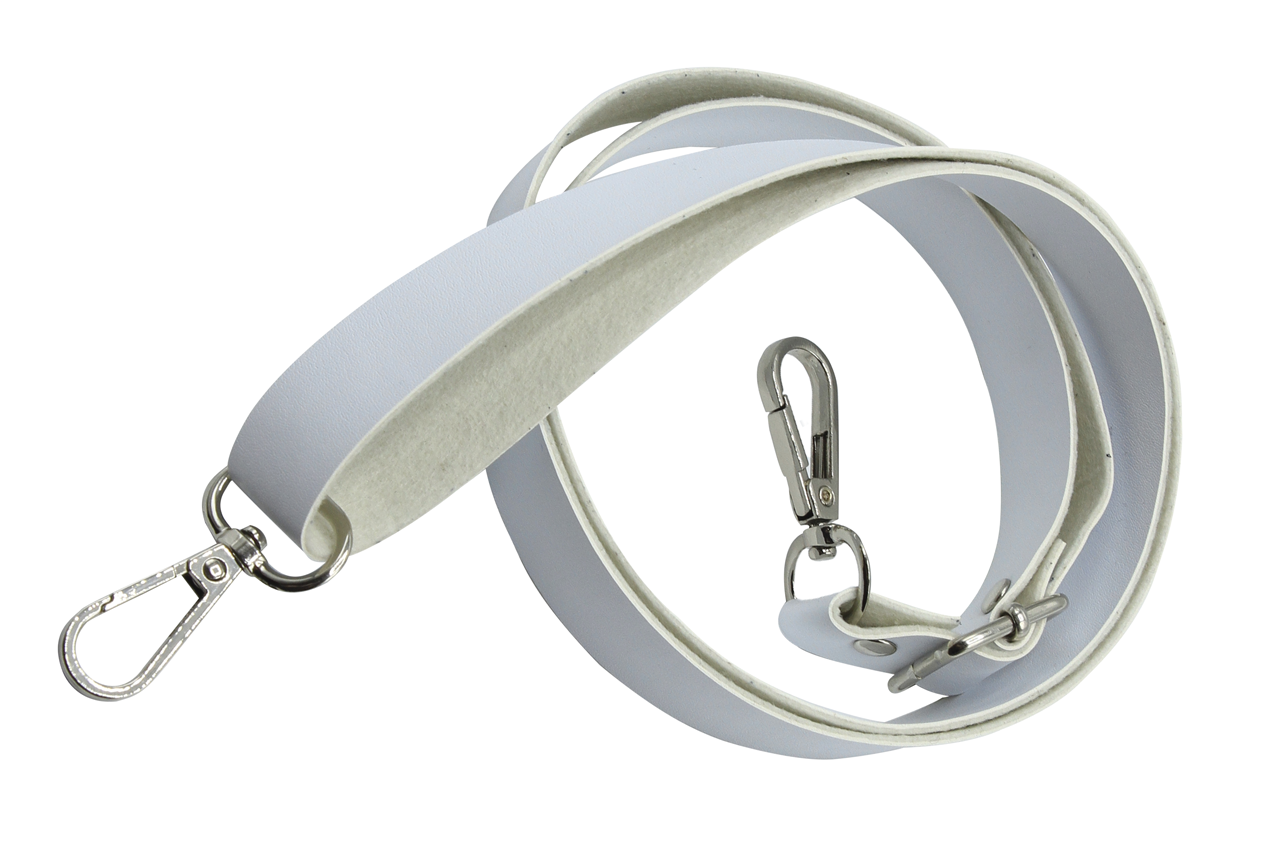 Beyaz Çanta Sapı/Gümüş Aparat